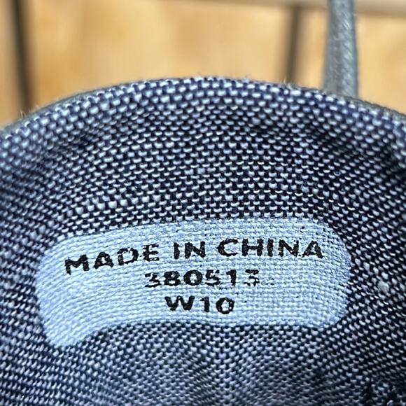 Toms Washed Camo Canvas Desert Wedge Green Gray Ankle Boots Bootie Women Size 10 - Picture 12 of 12